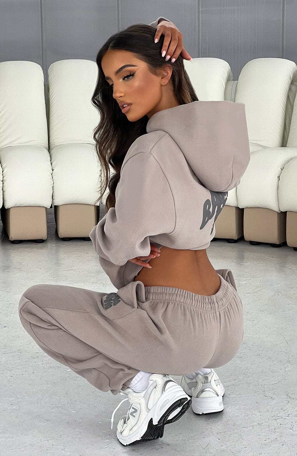 Studio Sweatpants - Mocha/Charcoal-My Top Dress.All Rights Reserved