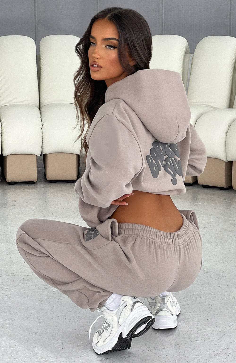 Studio Sweatpants - Mocha/Charcoal-My Top Dress.All Rights Reserved