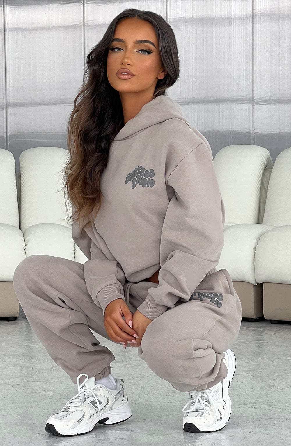Studio Sweatpants - Mocha/Charcoal-My Top Dress.All Rights Reserved