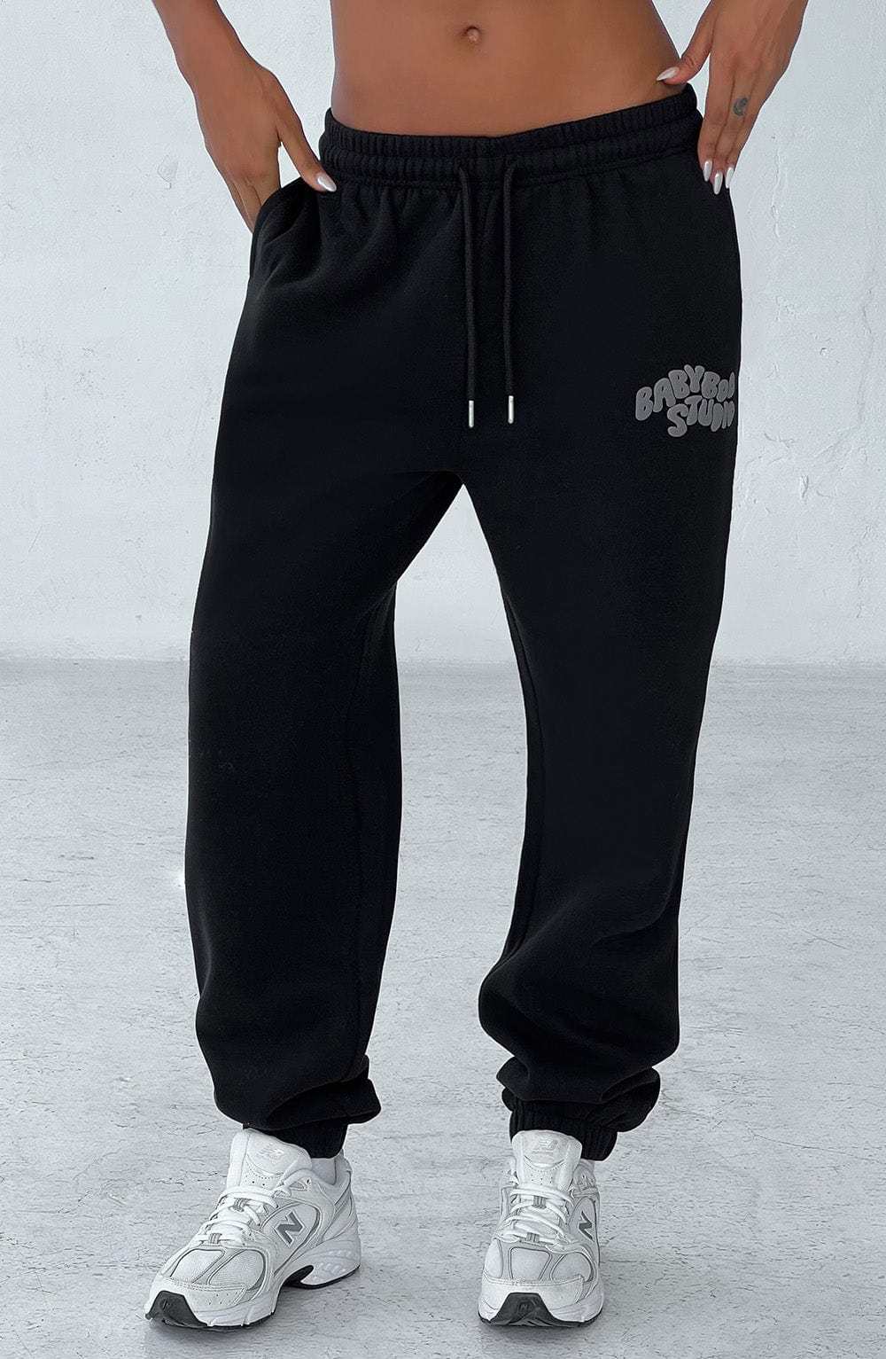 Studio Sweatpants - Black/Charcoal-My Top Dress.All Rights Reserved