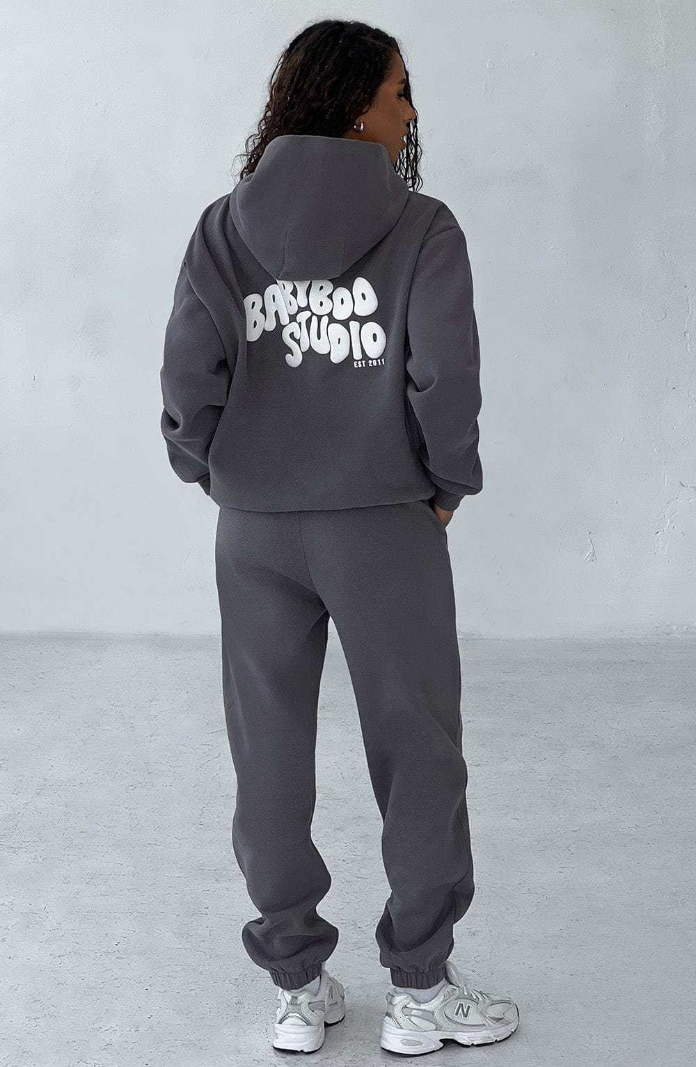 Studio Sweatpants - Charcoal/White-My Top Dress.All Rights Reserved