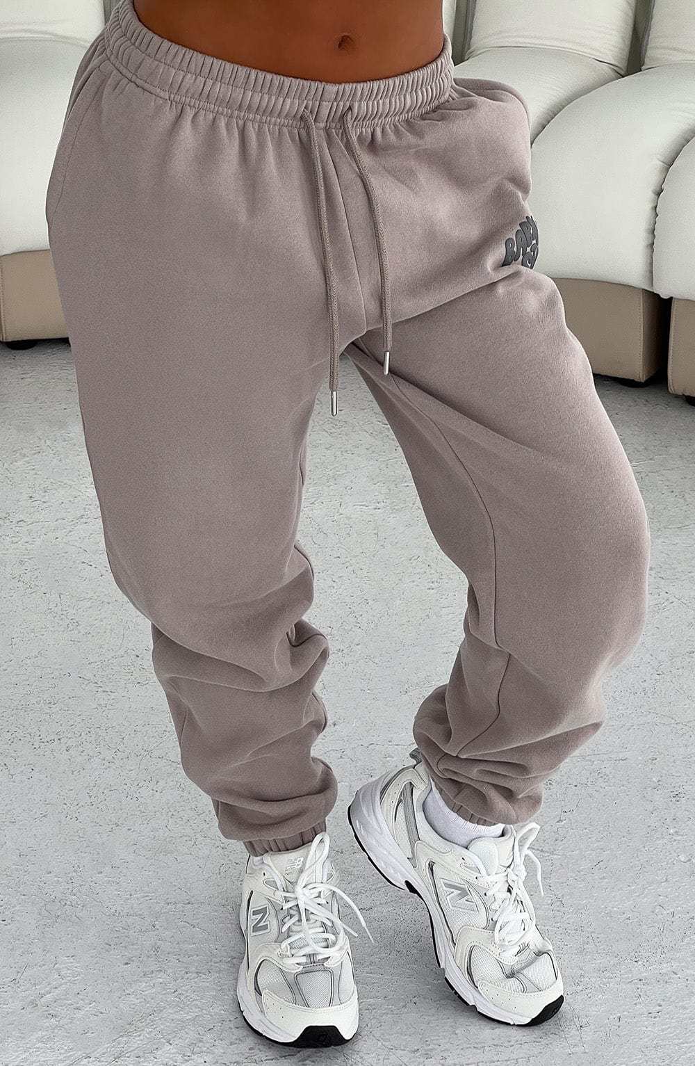 Studio Sweatpants - Mocha/Charcoal-My Top Dress.All Rights Reserved