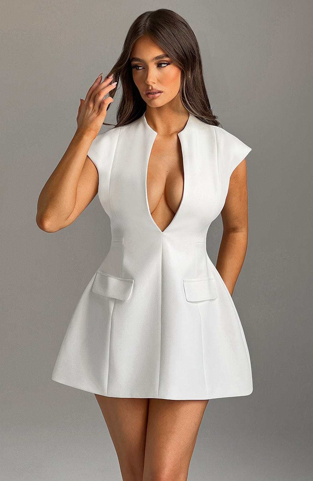 Suri Mini Dress - Ivory-My Top Dress.All Rights Reserved