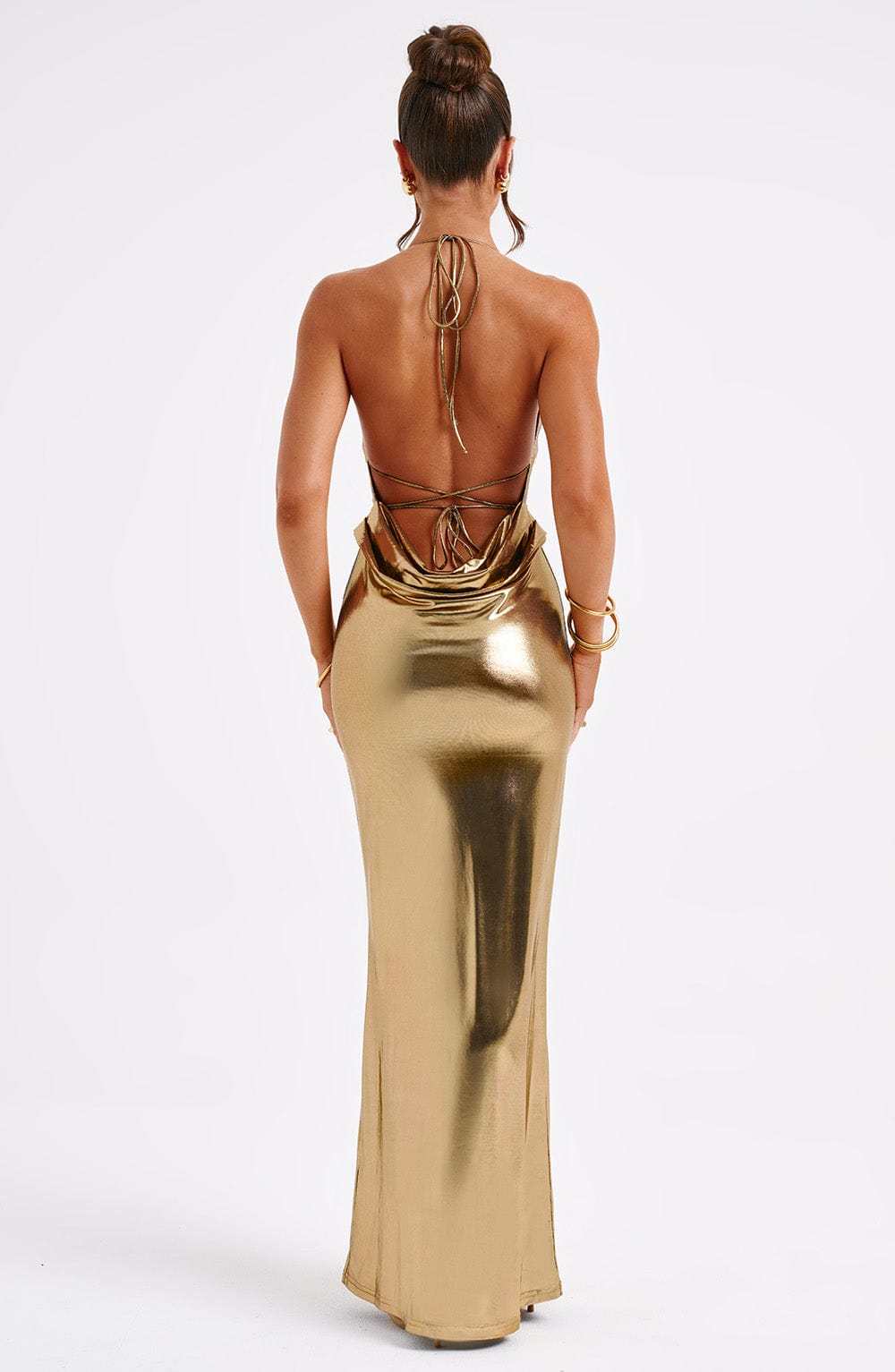 Talisa Maxi Dress - Gold-My Top Dress.All Rights Reserved