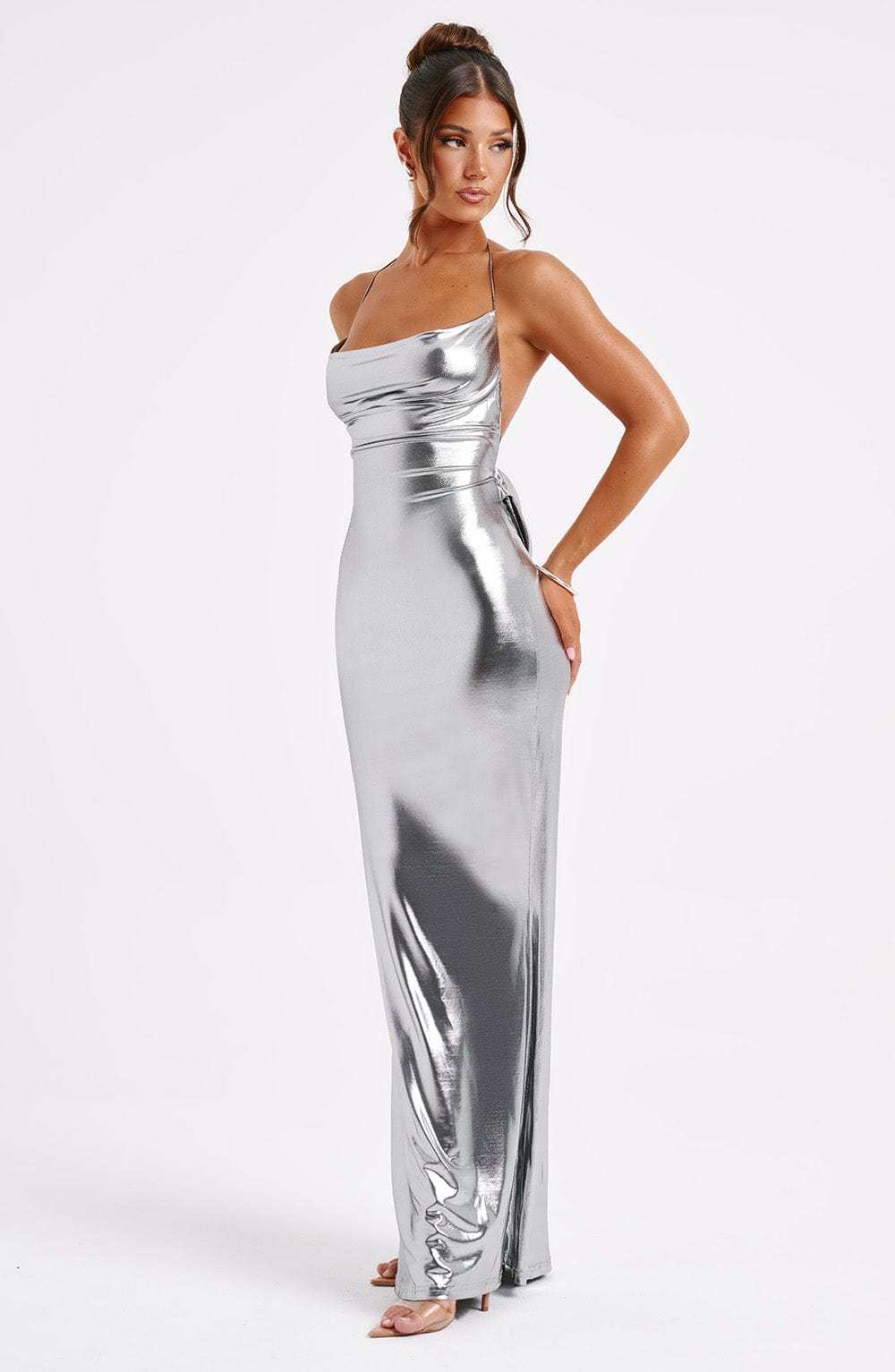 Talisa Maxi Dress - Gunmetal-My Top Dress.All Rights Reserved