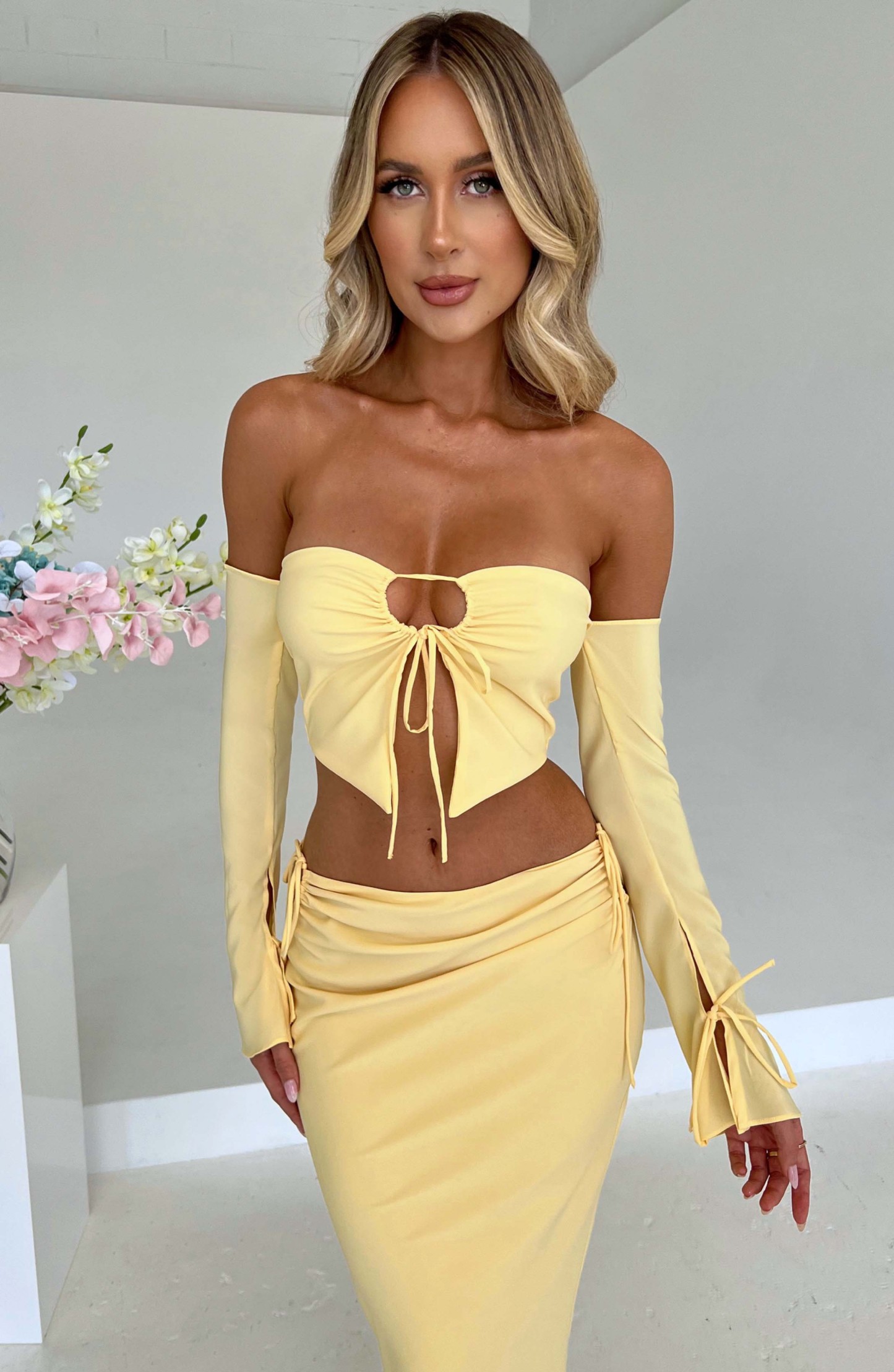 Tana Maxi Skirt - Lemon-My Top Dress.All Rights Reserved