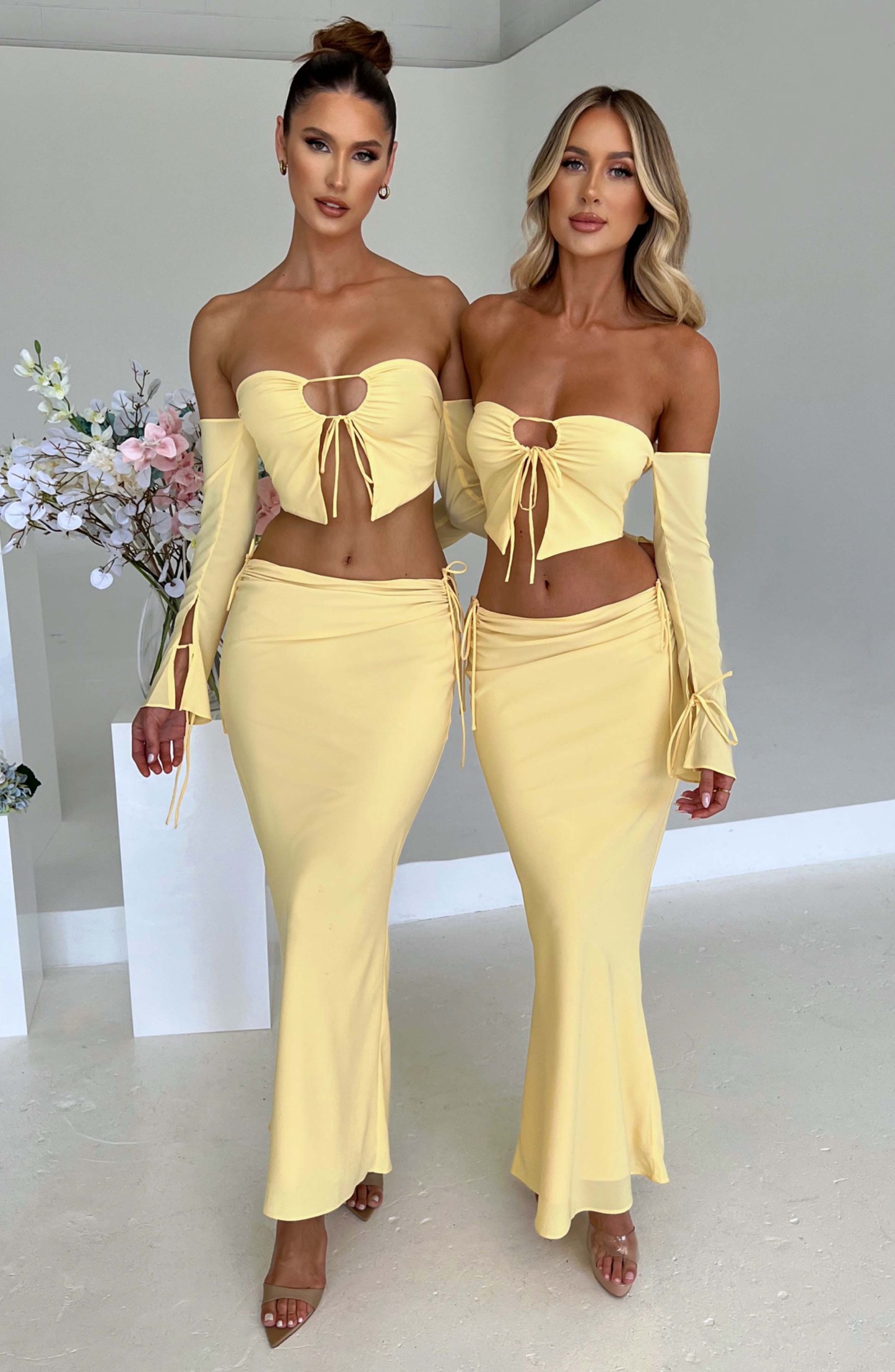 Tana Maxi Skirt - Lemon-My Top Dress.All Rights Reserved