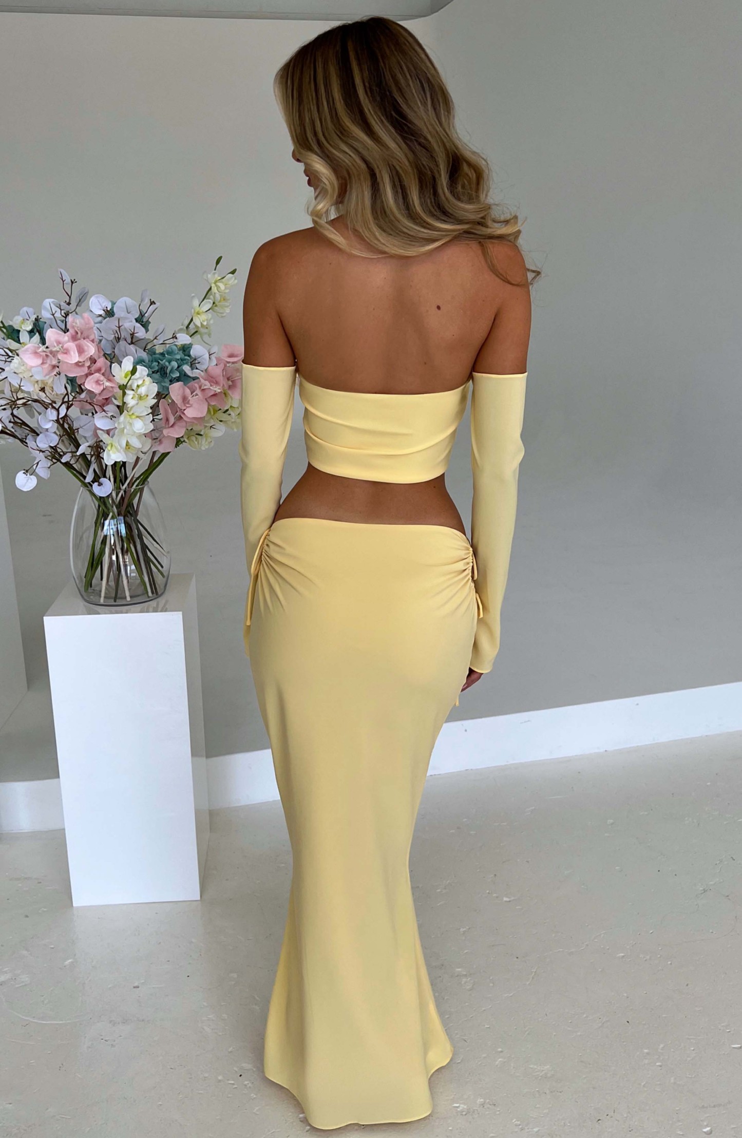 Tana Maxi Skirt - Lemon-My Top Dress.All Rights Reserved