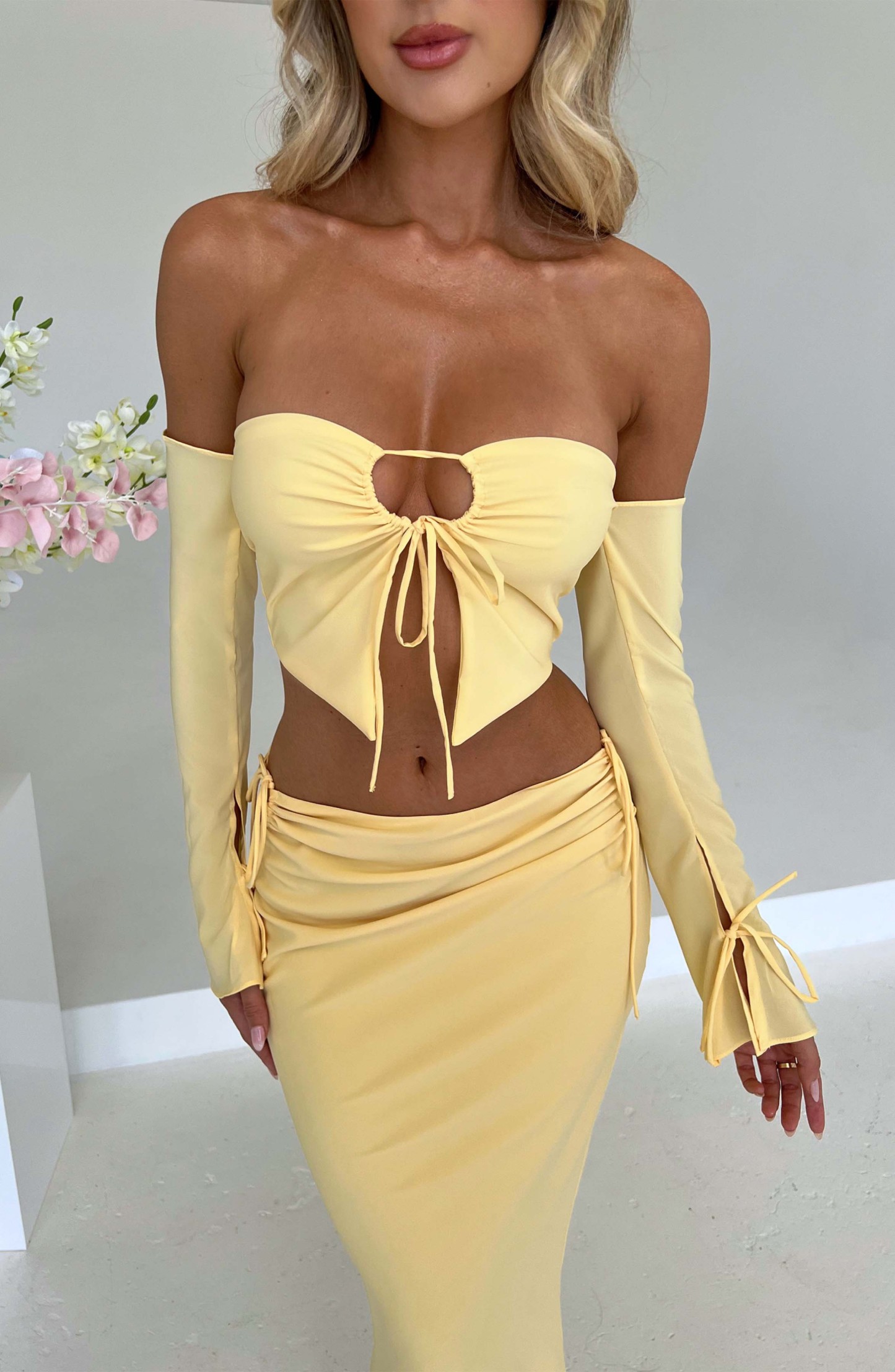 Tana Maxi Skirt - Lemon-My Top Dress.All Rights Reserved