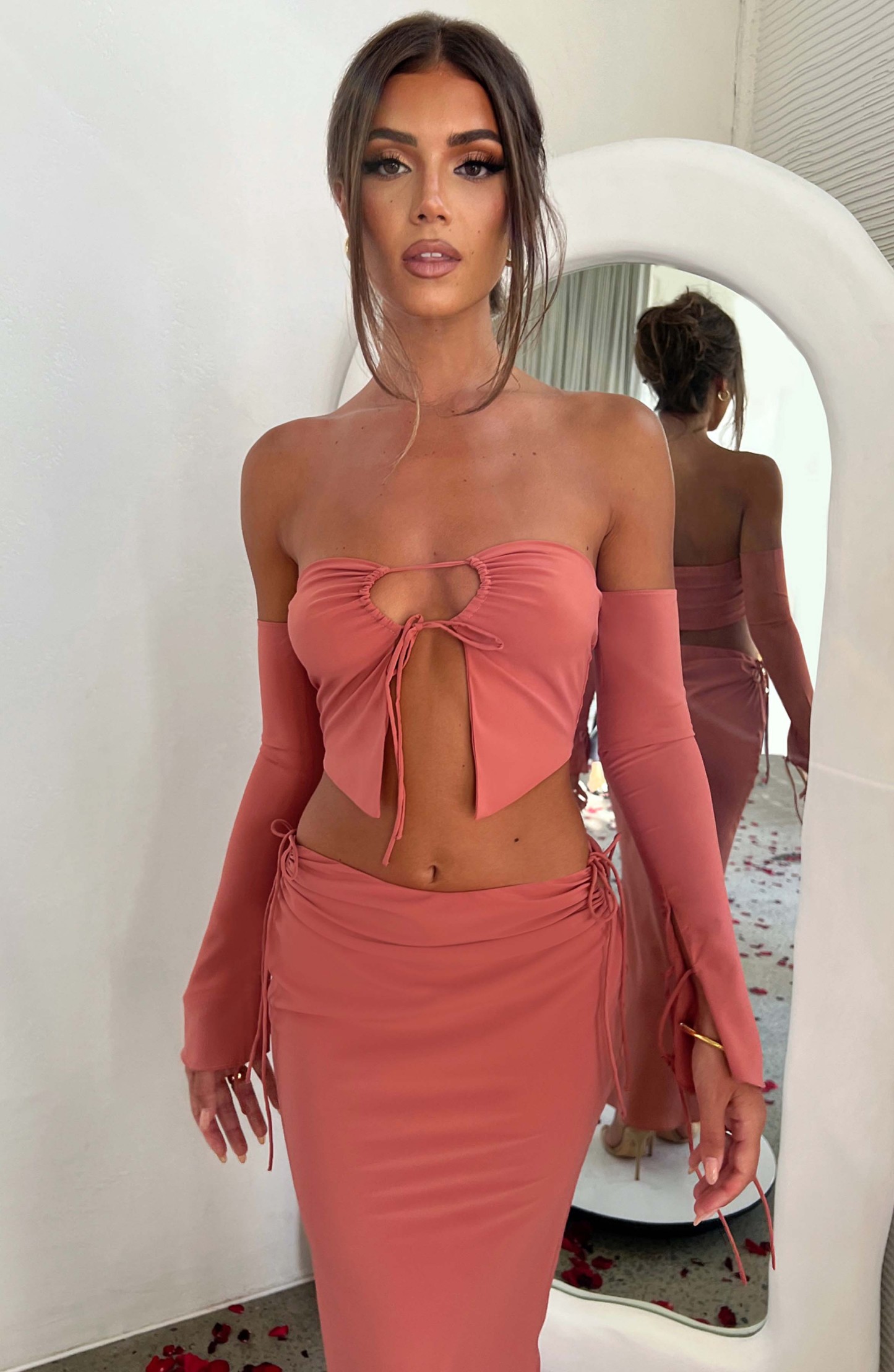 Tana Maxi Skirt - Rose Pink-My Top Dress.All Rights Reserved