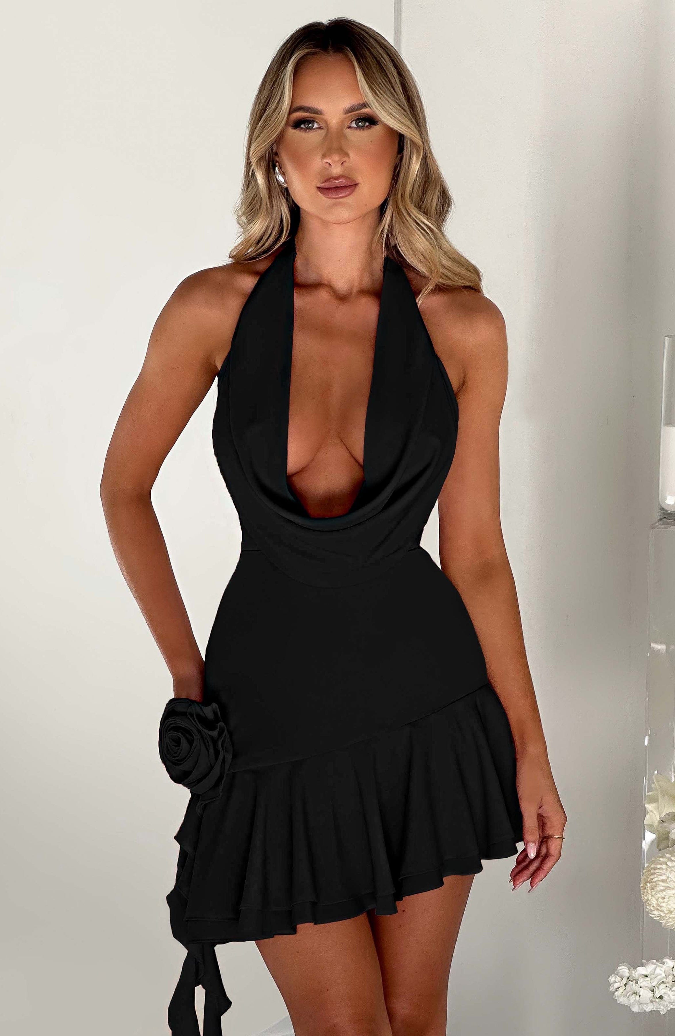 Tash Mini Dress - Black-My Top Dress.All Rights Reserved