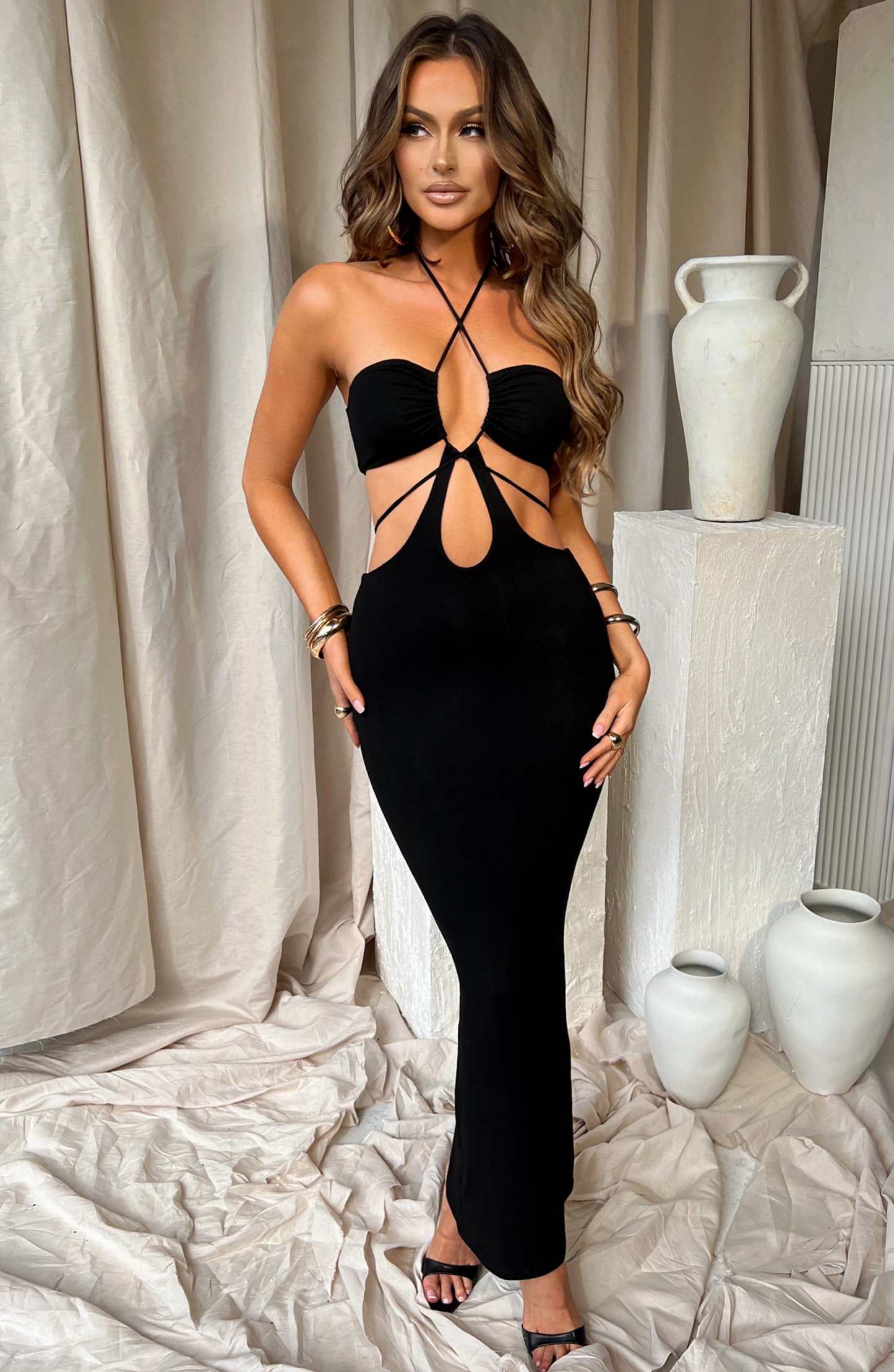 Tasha Maxi Dress - Black-My Top Dress.All Rights Reserved