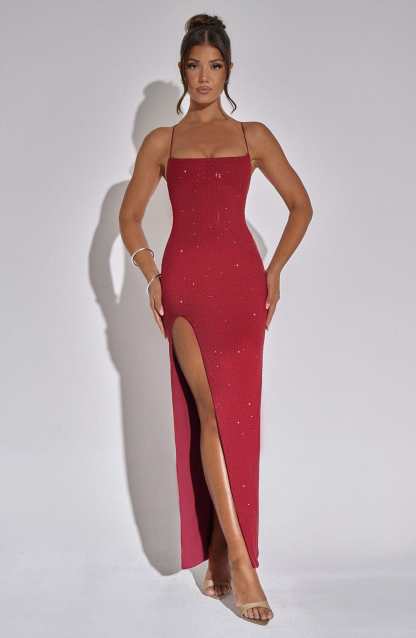 Tatum Maxi Dress - Red-My Top Dress.All Rights Reserved