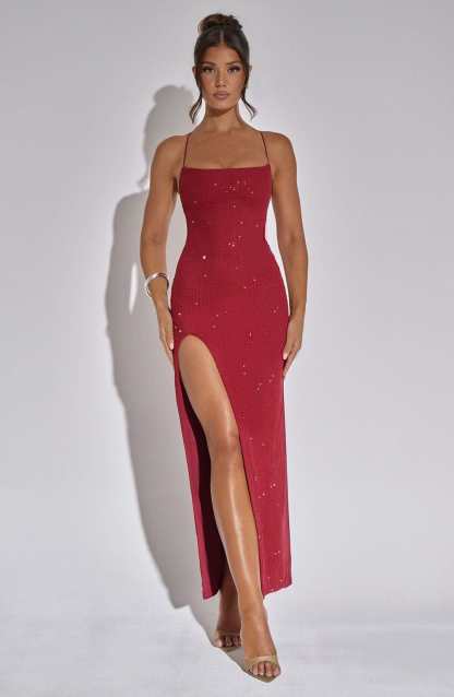 Tatum Maxi Dress - Red-My Top Dress.All Rights Reserved