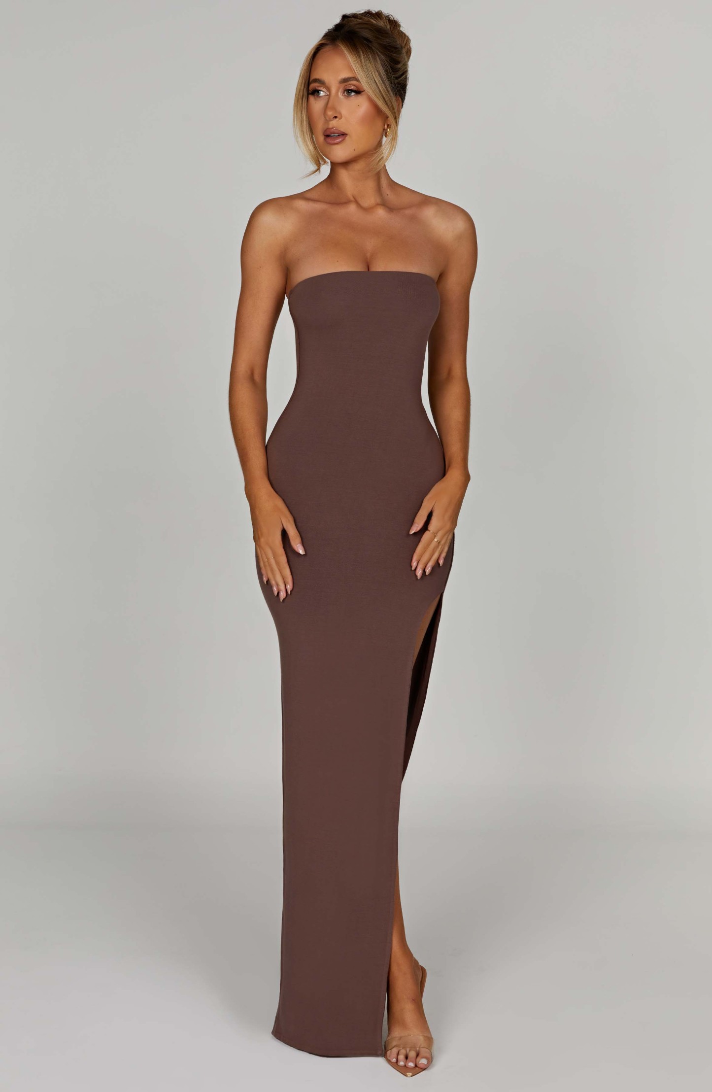 Teyana Maxi Dress - Chocolate-My Top Dress.All Rights Reserved