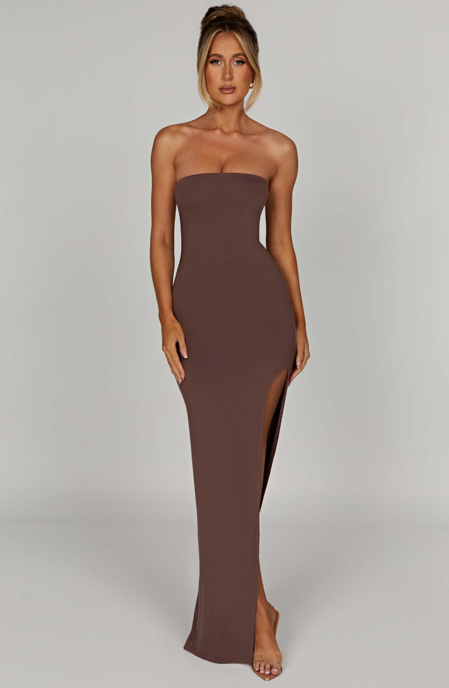 Teyana Maxi Dress - Chocolate-My Top Dress.All Rights Reserved