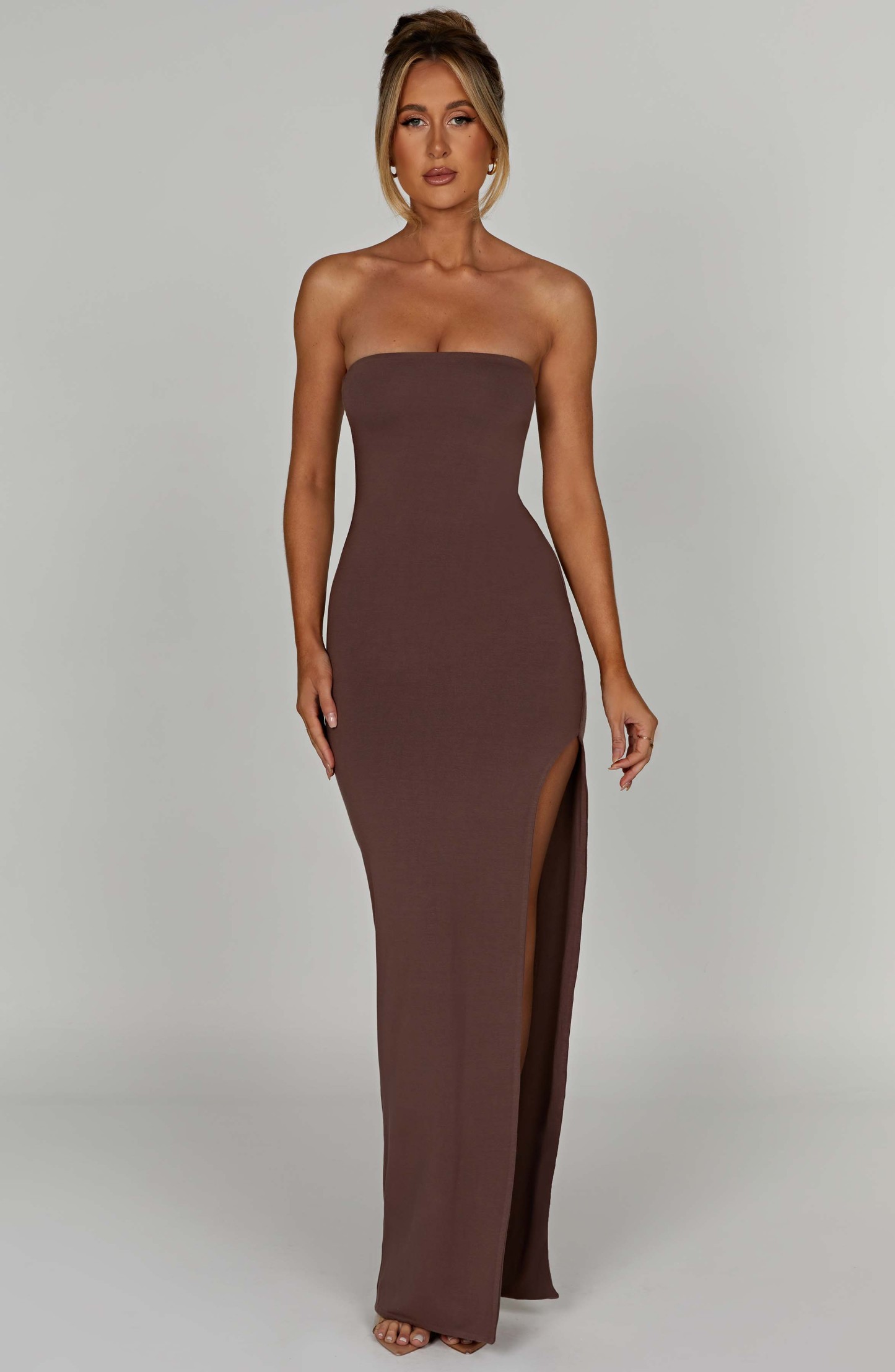 Teyana Maxi Dress - Chocolate-My Top Dress.All Rights Reserved