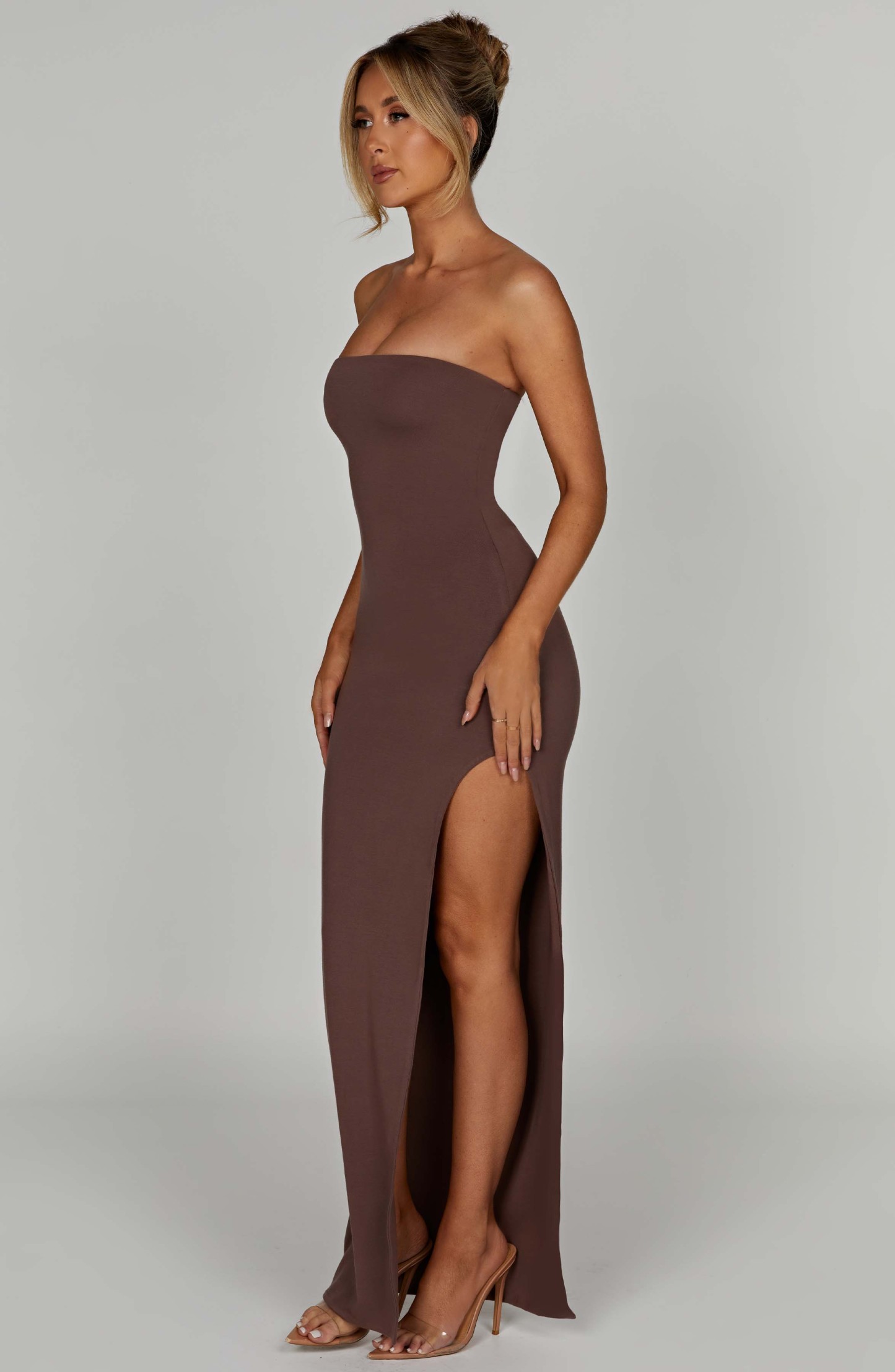 Teyana Maxi Dress - Chocolate-My Top Dress.All Rights Reserved