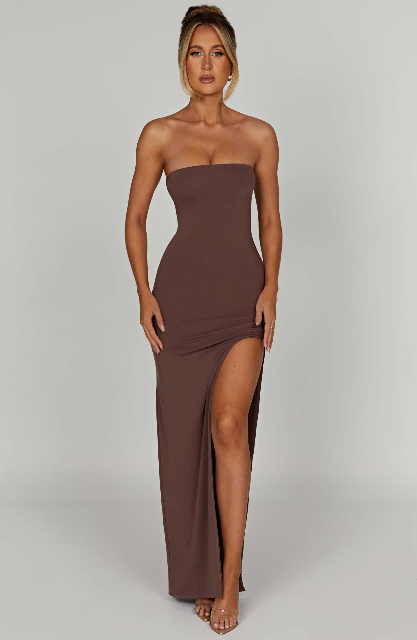 Teyana Maxi Dress - Chocolate-My Top Dress.All Rights Reserved