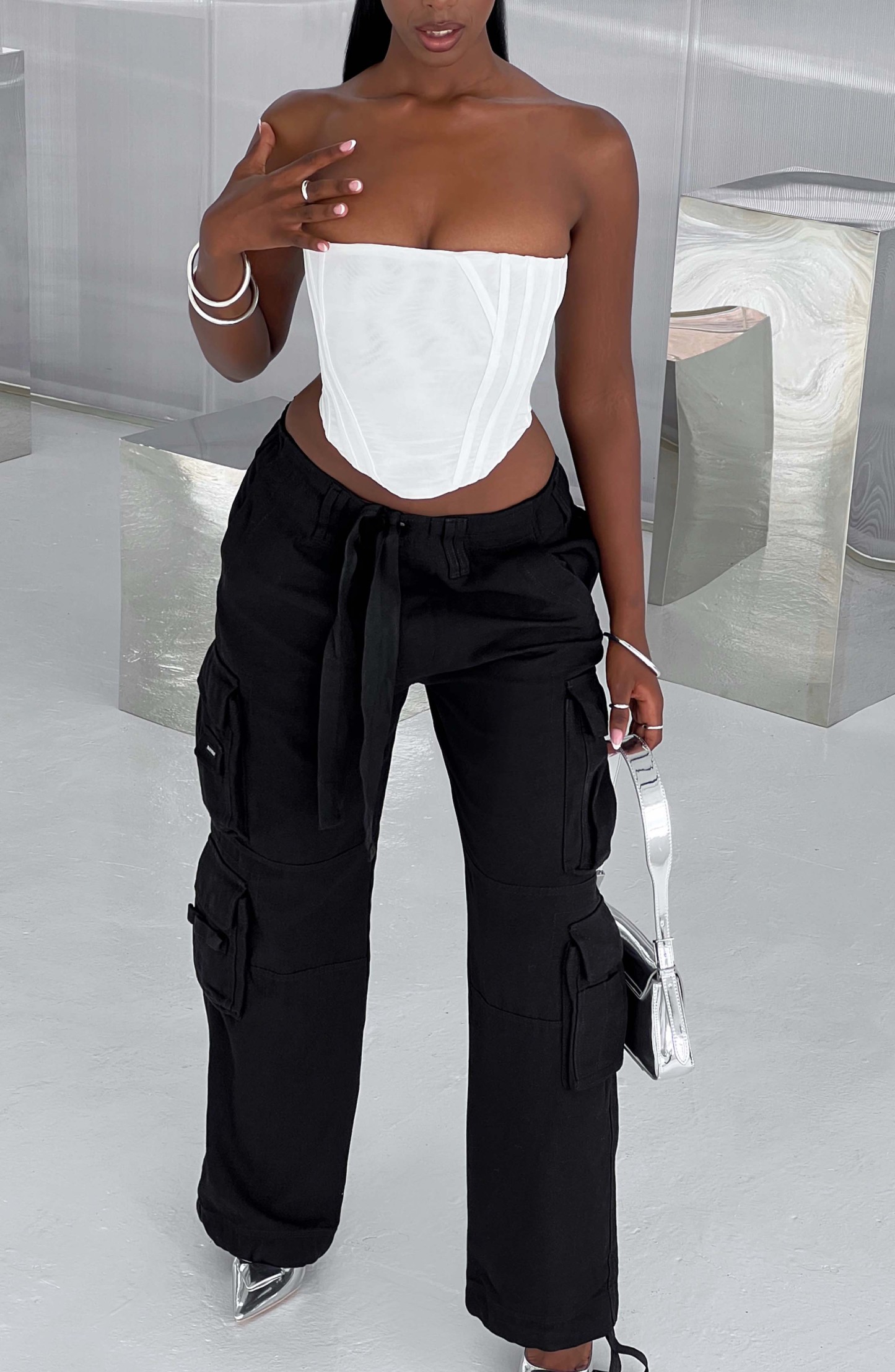 Tinashe Cargo Pants - Black-My Top Dress.All Rights Reserved
