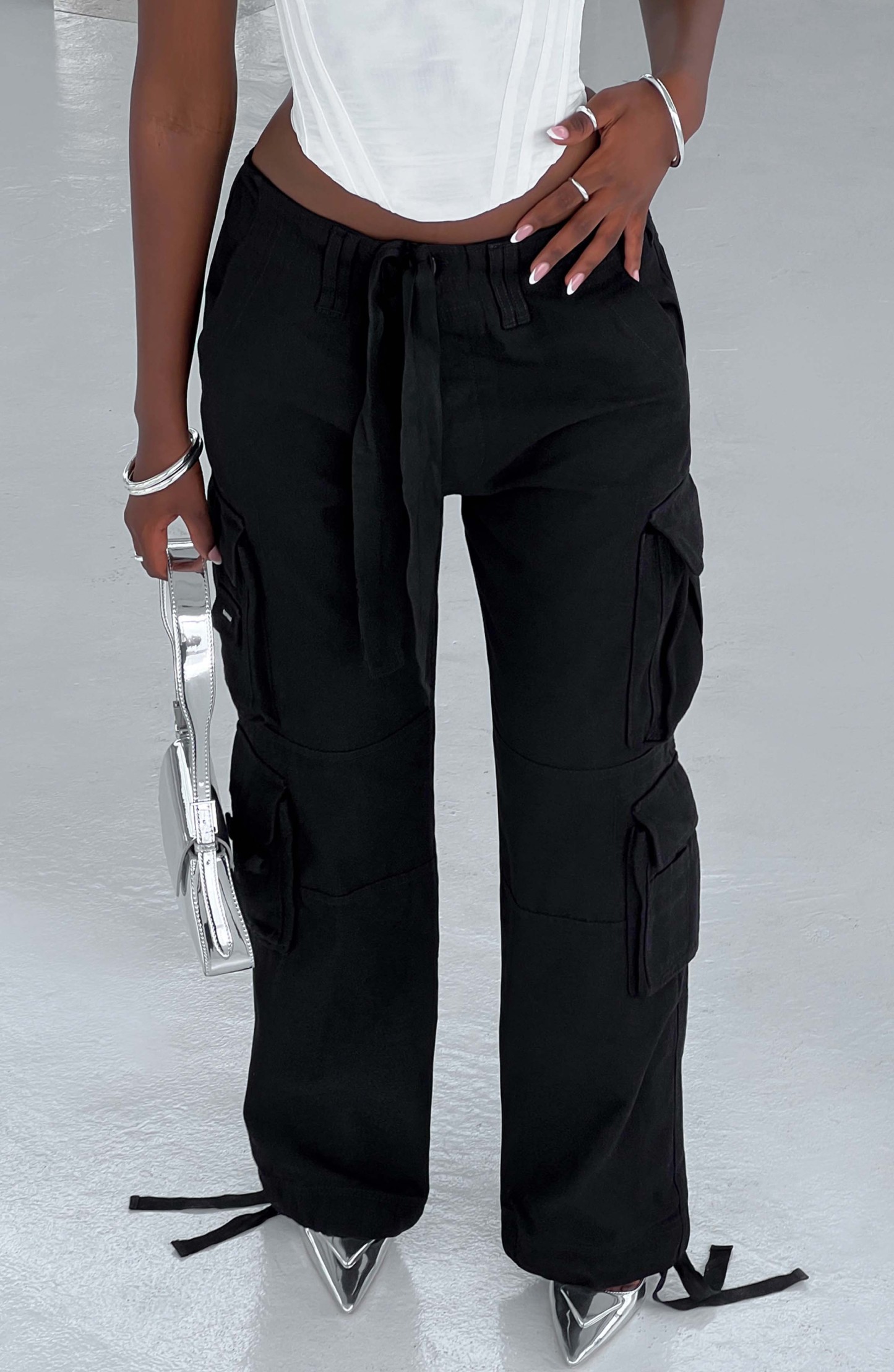 Tinashe Cargo Pants - Black-My Top Dress.All Rights Reserved