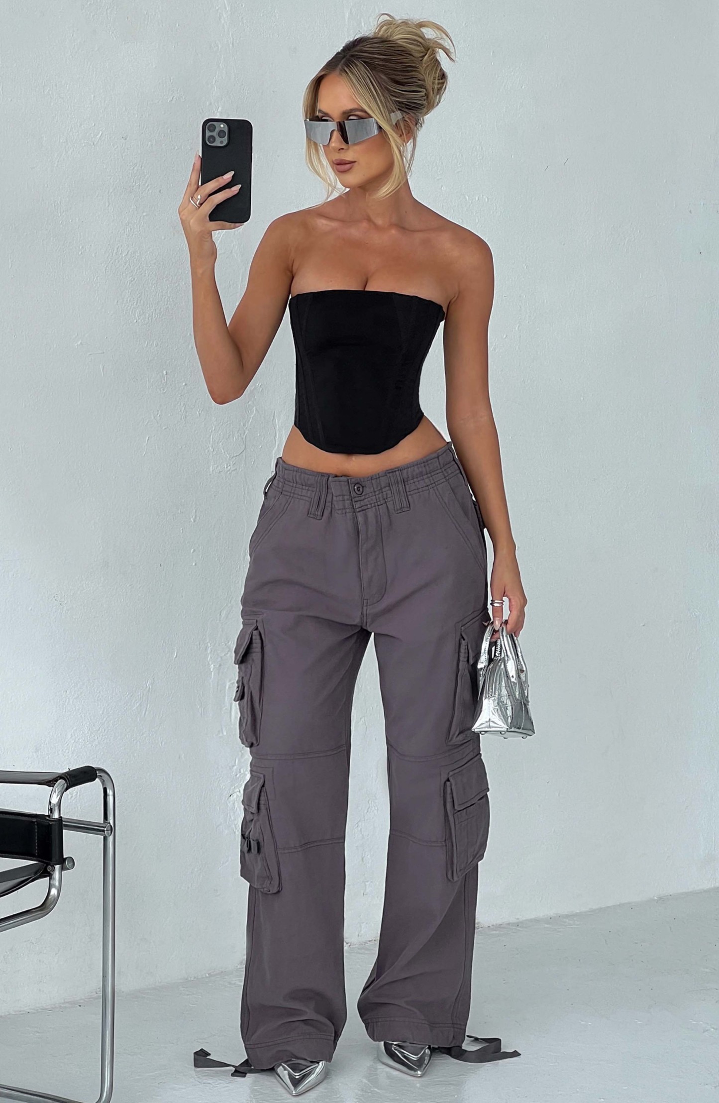 Tinashe Cargo Pants - Charcoal-My Top Dress.All Rights Reserved