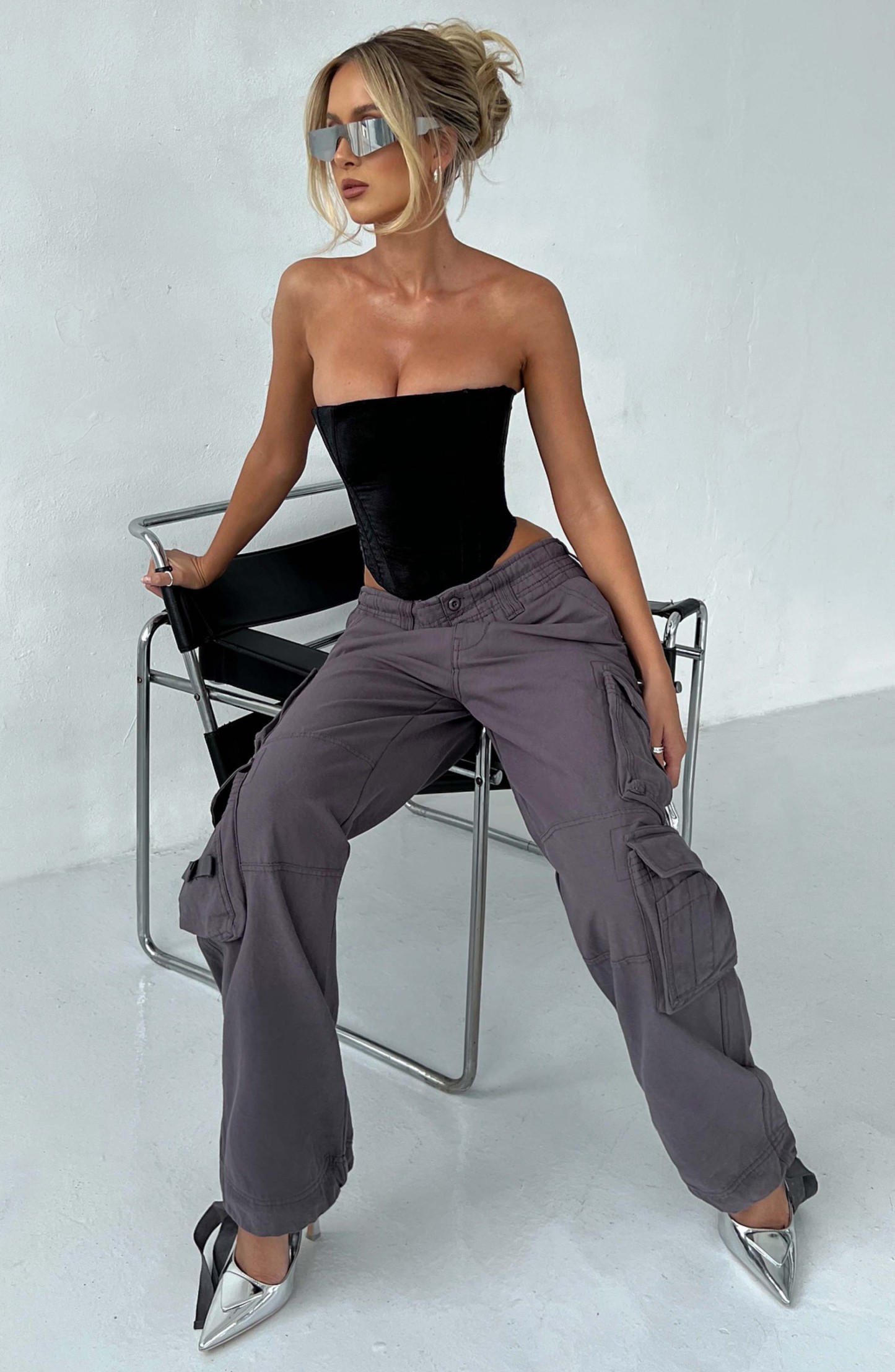 Tinashe Cargo Pants - Charcoal-My Top Dress.All Rights Reserved