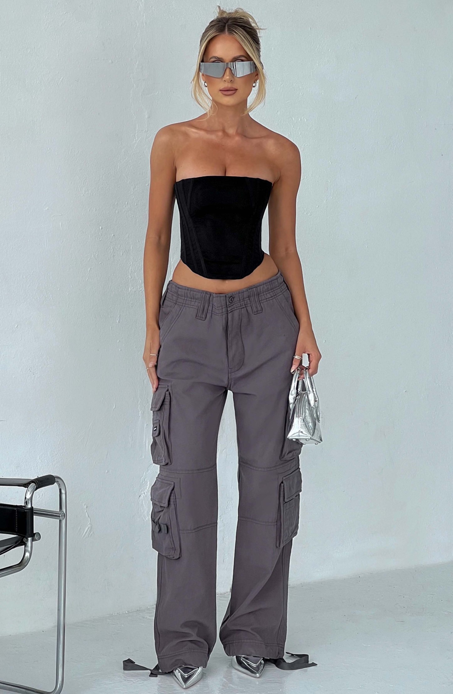 Tinashe Cargo Pants - Charcoal-My Top Dress.All Rights Reserved