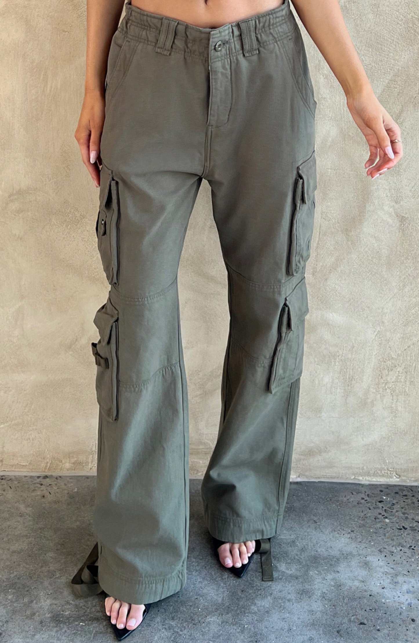 Tinashe Cargo Pants - Khaki-My Top Dress.All Rights Reserved