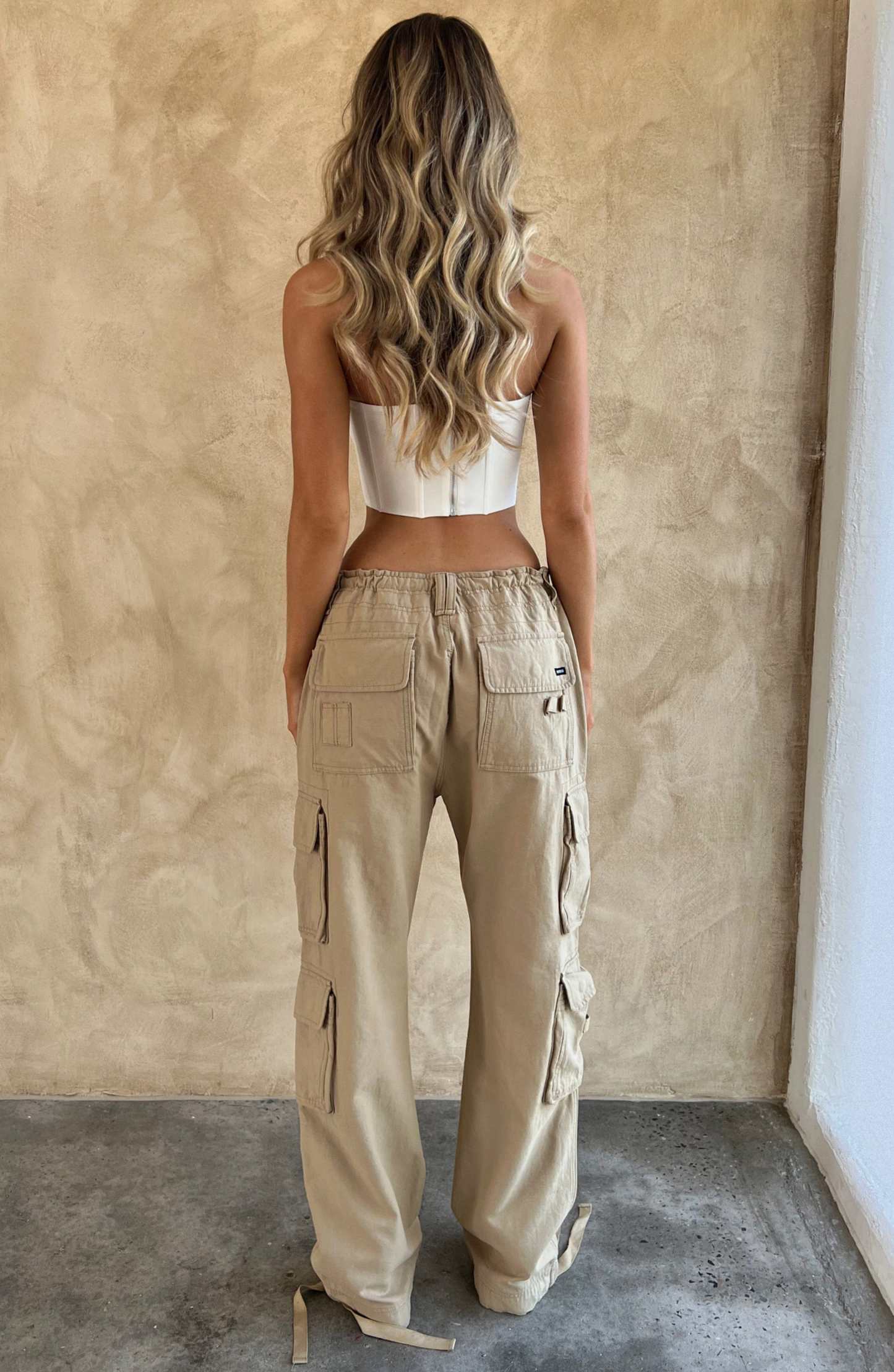 Tinashe Cargo Pants - Sand-My Top Dress.All Rights Reserved