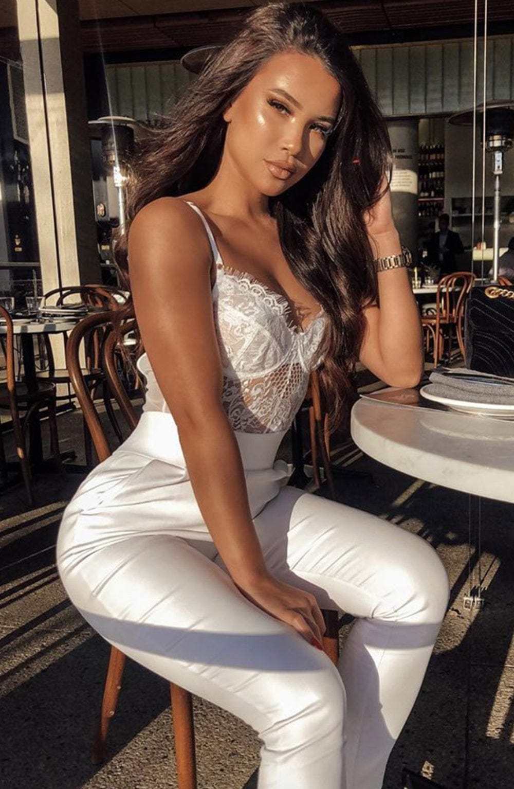 Torpedo Pants - White-My Top Dress.All Rights Reserved