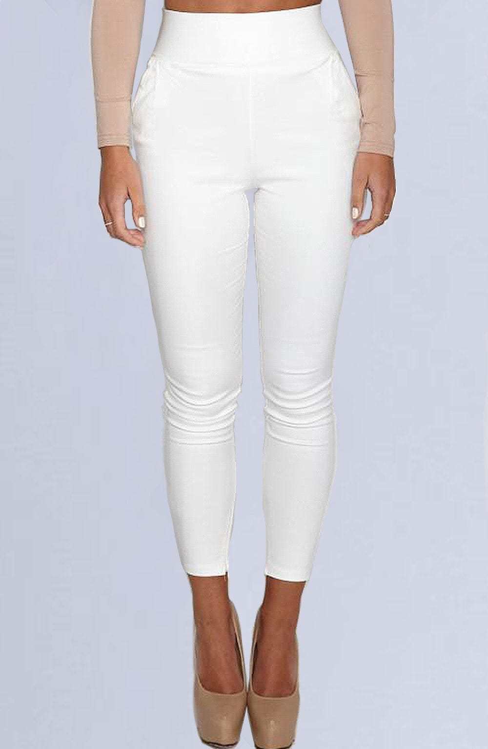 Torpedo Pants - White-My Top Dress.All Rights Reserved