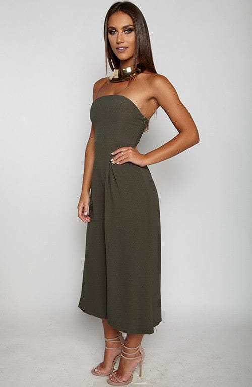 Trap Queen Jumpsuit - Khaki-My Top Dress.All Rights Reserved