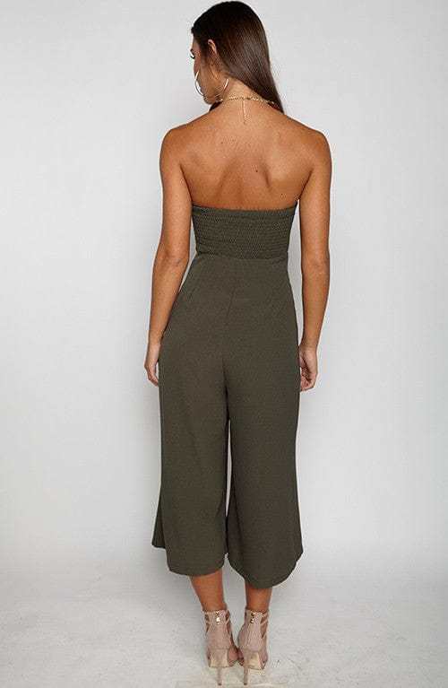 Trap Queen Jumpsuit - Khaki-My Top Dress.All Rights Reserved