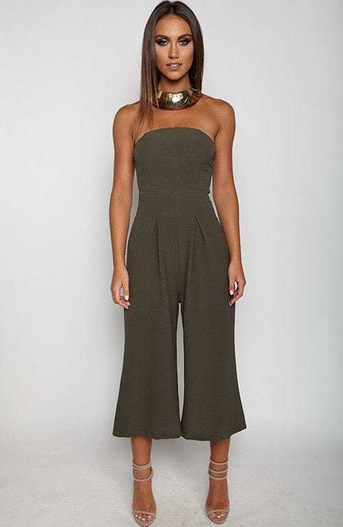 Trap Queen Jumpsuit - Khaki-My Top Dress.All Rights Reserved