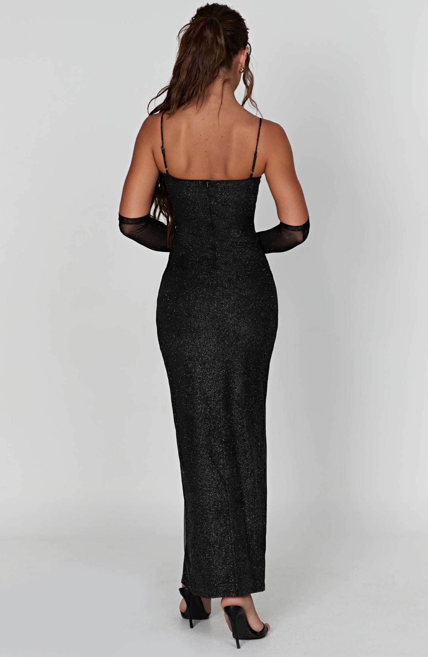 Trixie Maxi Dress - Black Sparkle-My Top Dress.All Rights Reserved