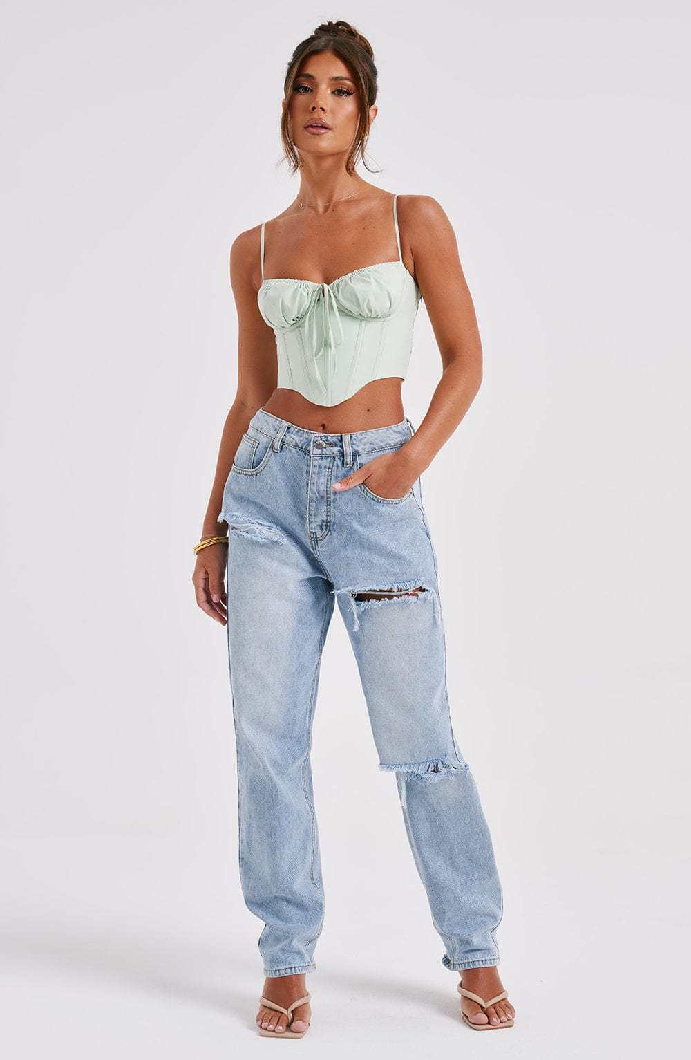 Tropez Pant - Blue Wash-My Top Dress.All Rights Reserved