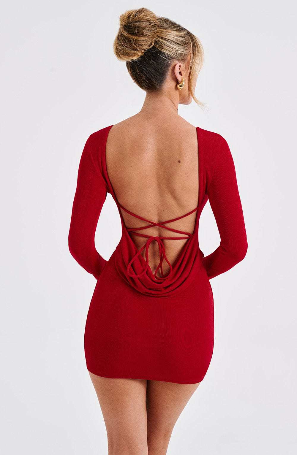 Una Mini Dress - Red-My Top Dress.All Rights Reserved