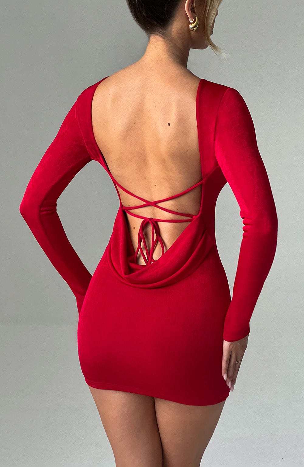Una Mini Dress - Red-My Top Dress.All Rights Reserved