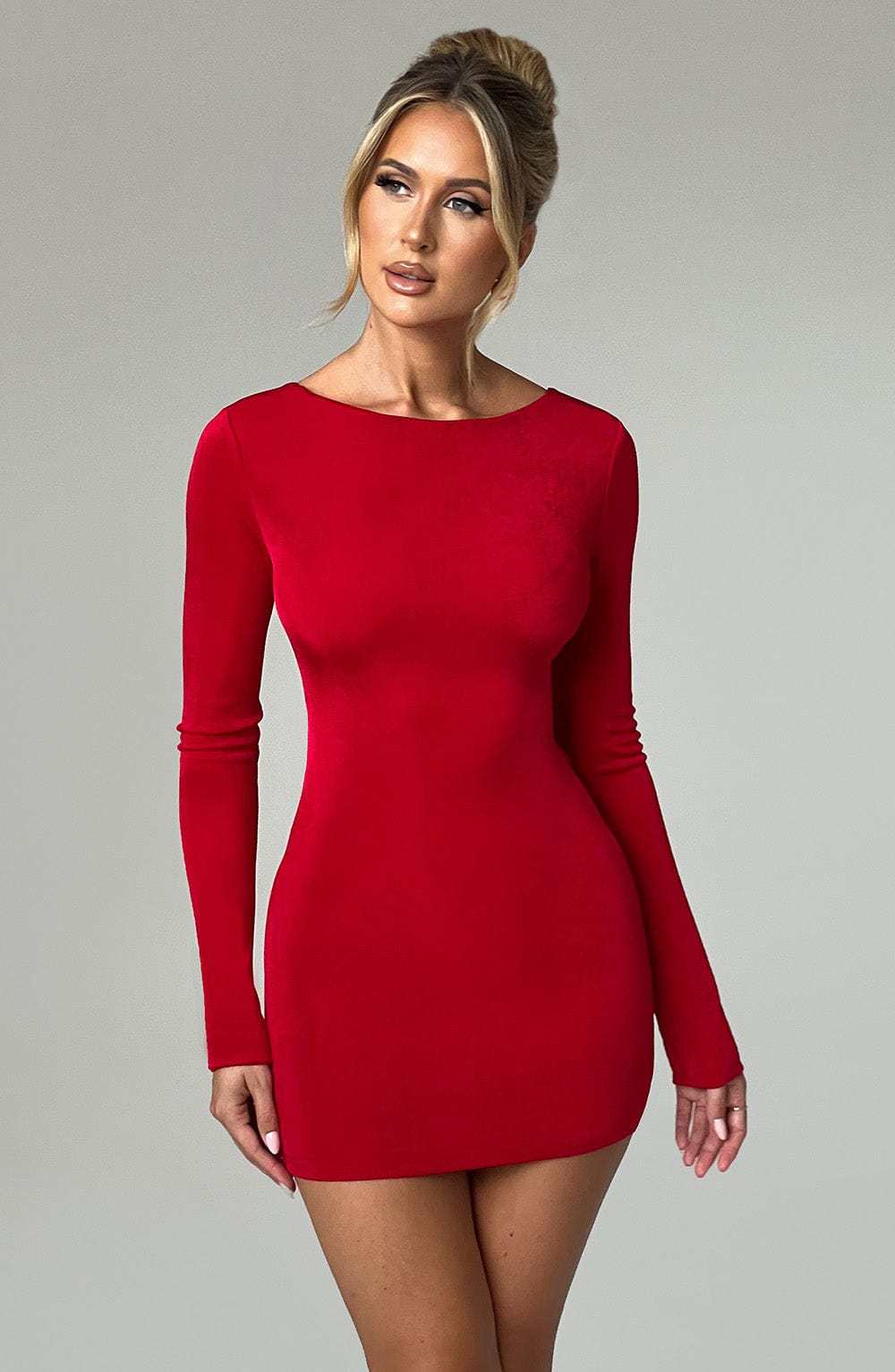 Una Mini Dress - Red-My Top Dress.All Rights Reserved