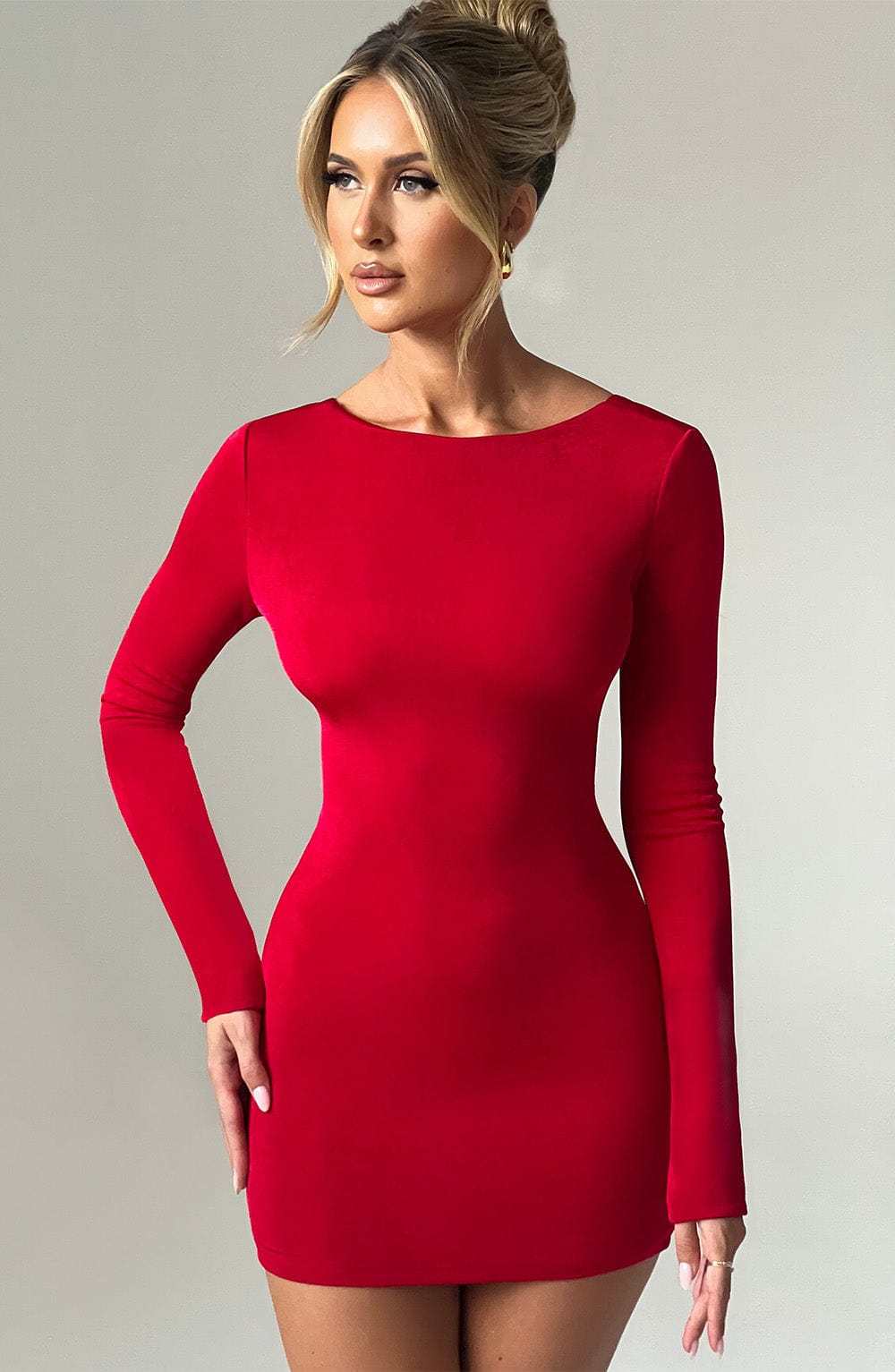 Una Mini Dress - Red-My Top Dress.All Rights Reserved