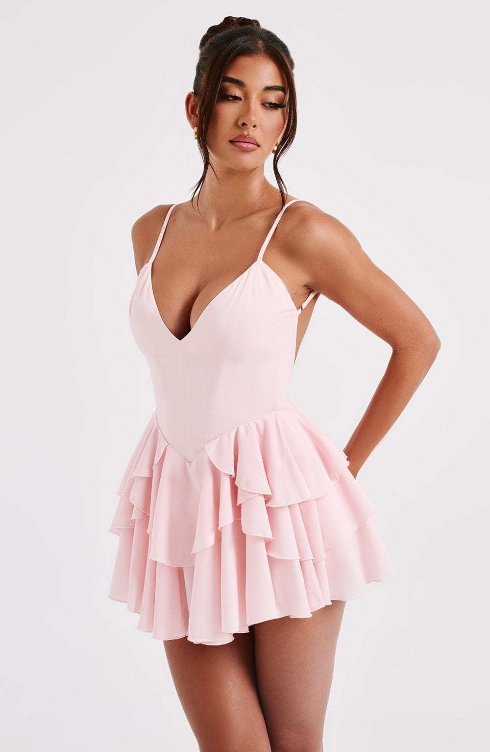 Veena Playsuit - Blush-My Top Dress.All Rights Reserved
