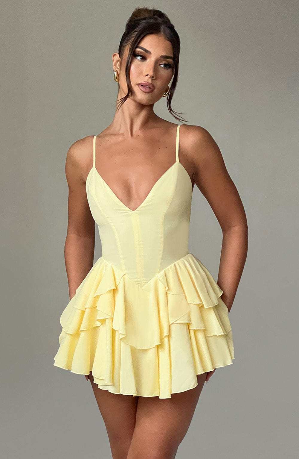 Veena Playsuit - Lemon-My Top Dress.All Rights Reserved