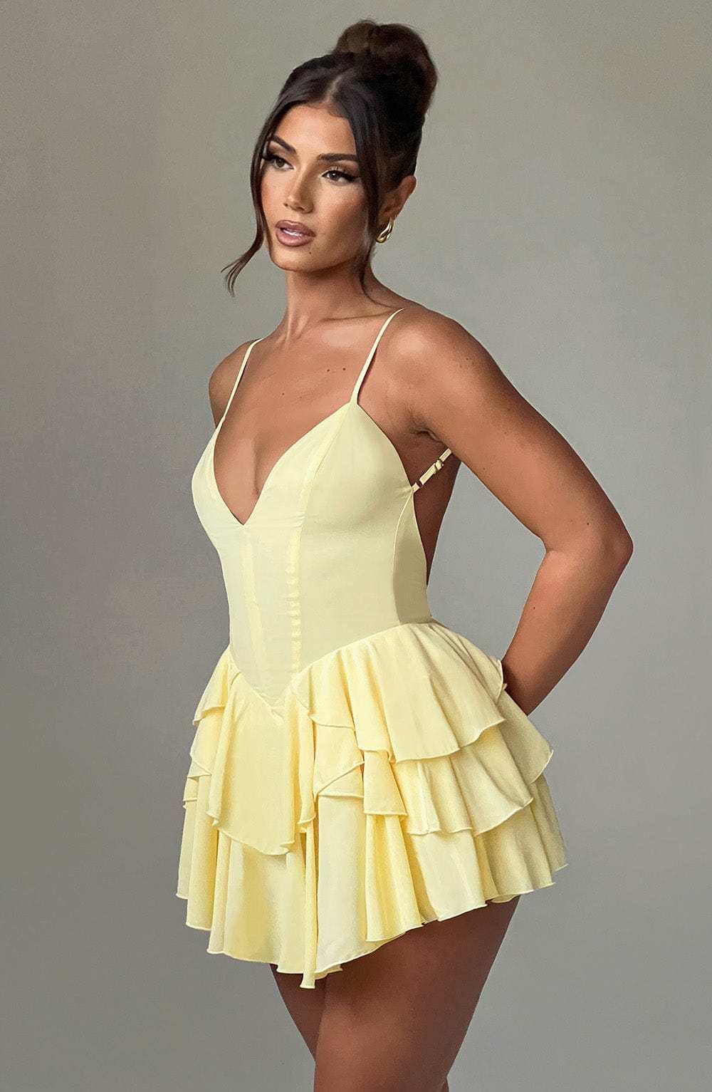 Veena Playsuit - Lemon-My Top Dress.All Rights Reserved