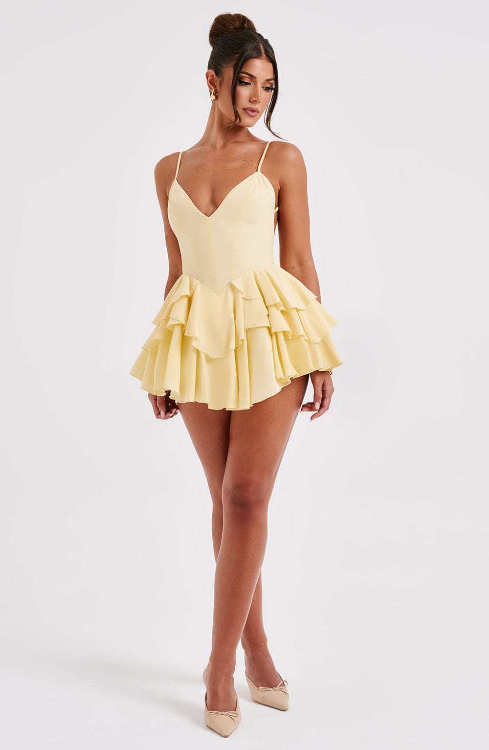 Veena Playsuit - Lemon-My Top Dress.All Rights Reserved