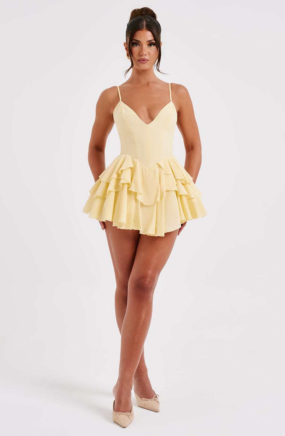 Veena Playsuit - Lemon-My Top Dress.All Rights Reserved
