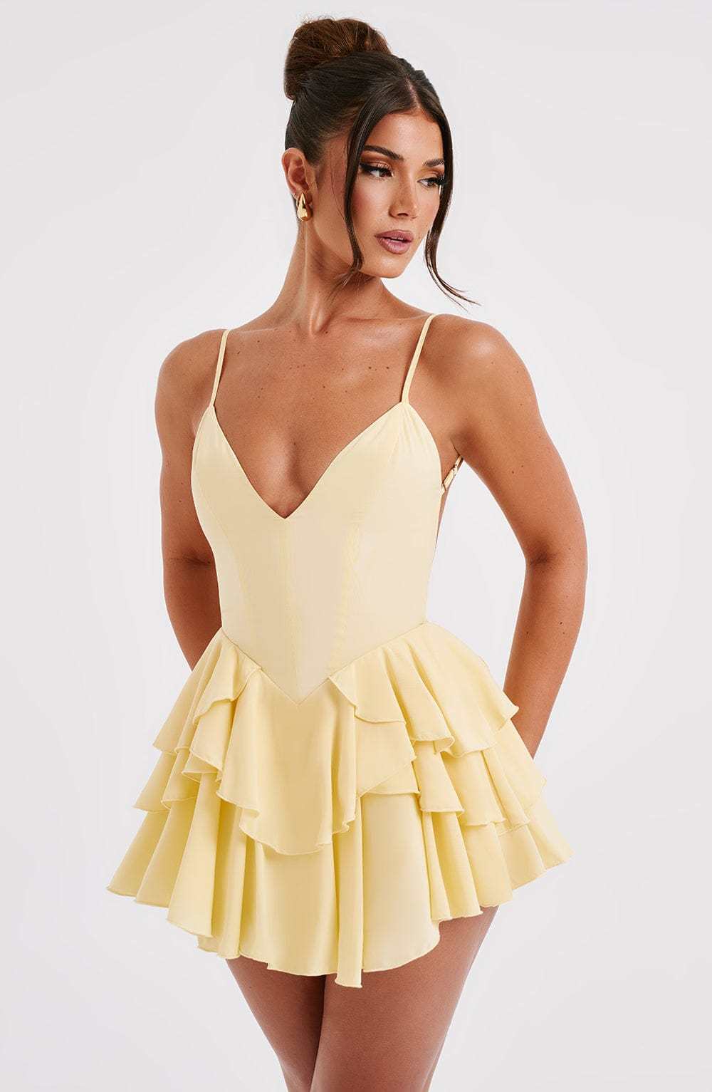 Veena Playsuit - Lemon-My Top Dress.All Rights Reserved