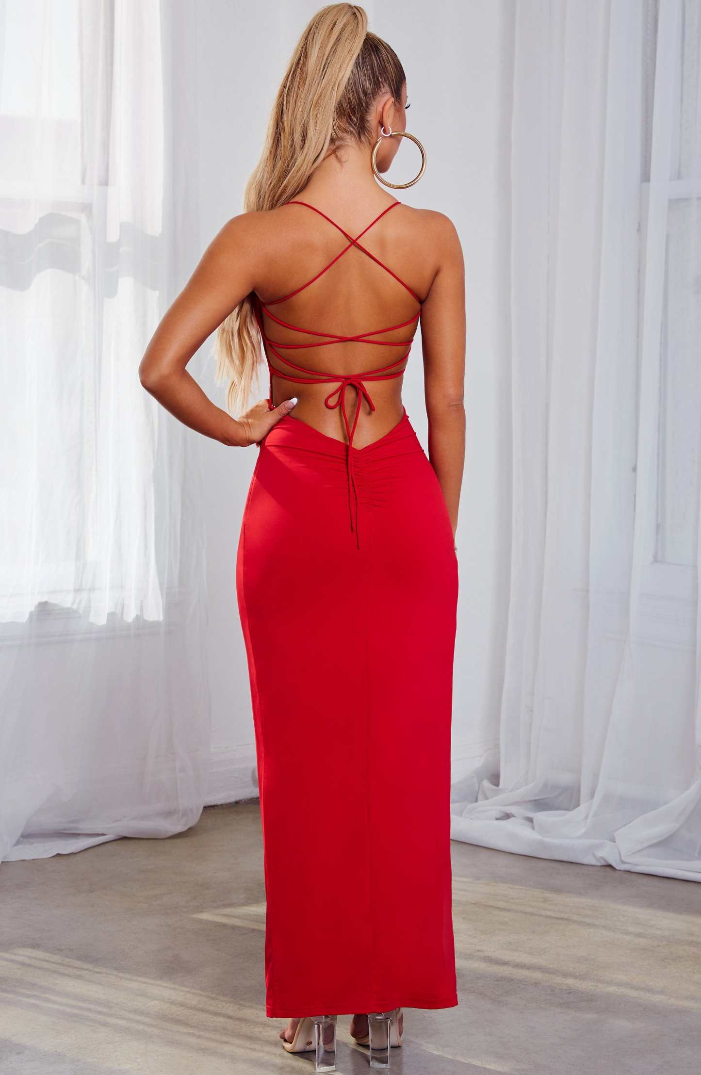 Victoria Maxi Dress - Red-My Top Dress.All Rights Reserved