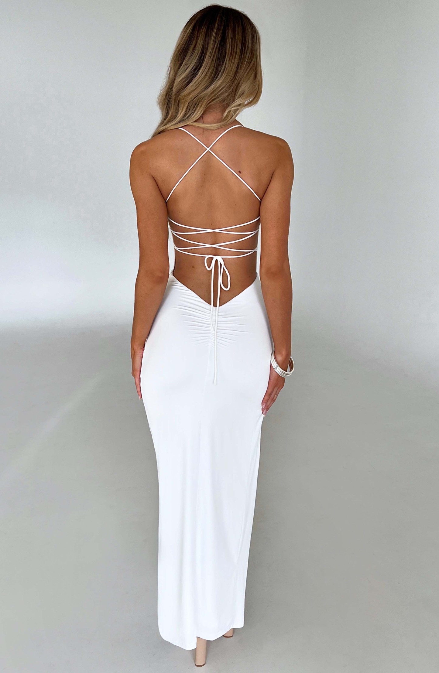 Victoria Maxi Dress - White-My Top Dress.All Rights Reserved