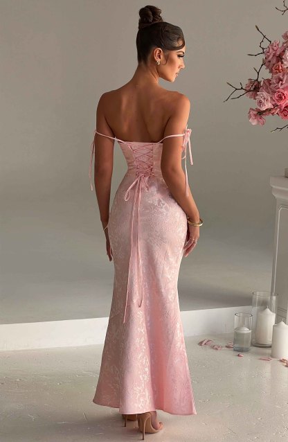 Whitney Maxi Dress - Blush-My Top Dress.All Rights Reserved